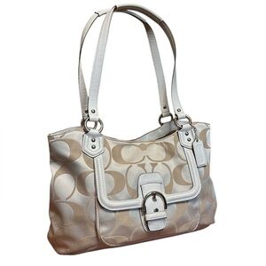 Coach Cambell Signature Satchel Bag